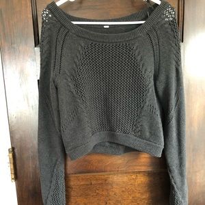 Lululemon cropped knit sweater